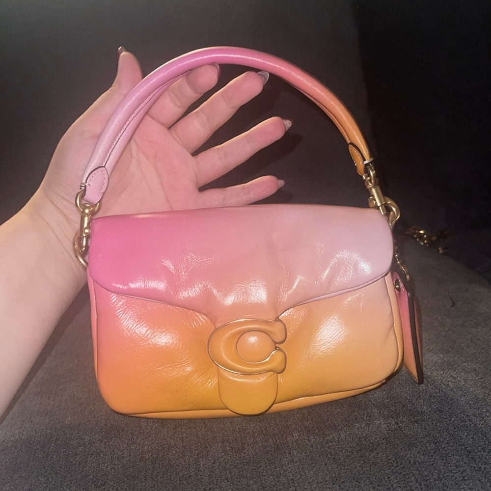 Coach Pillow Tabby pink ombré size 18